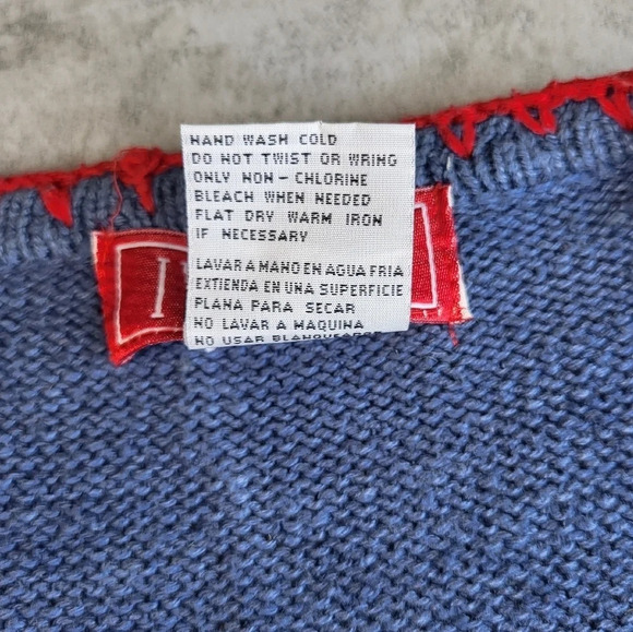 VTG Ivy Wear Navajo Beaded Silk Blend Sweater Vest - Picture 11 of 11